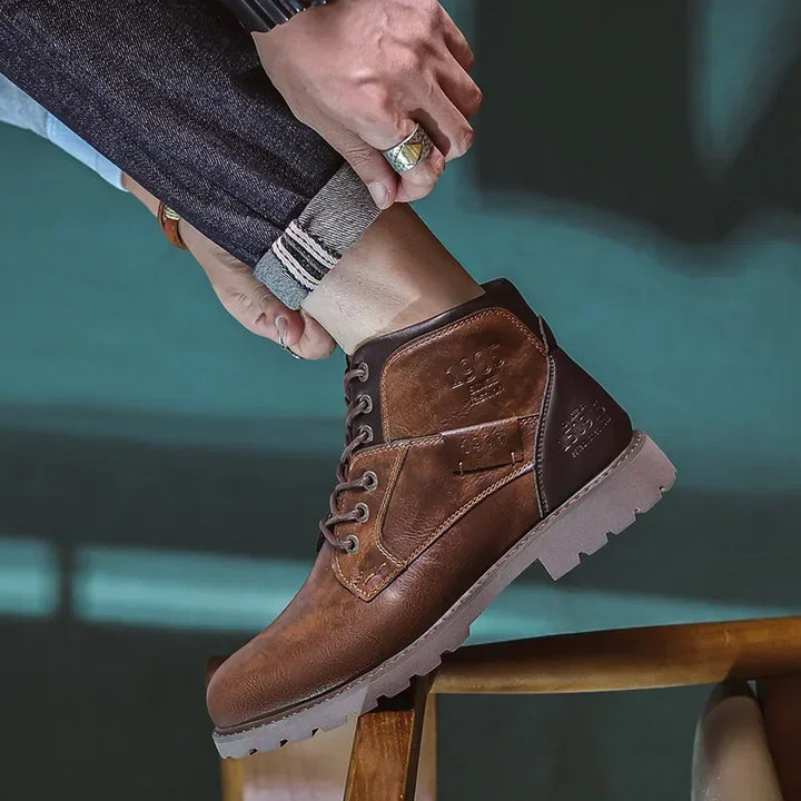 Michel | Stivaletti in pelle casual in stile britannico per uomo
