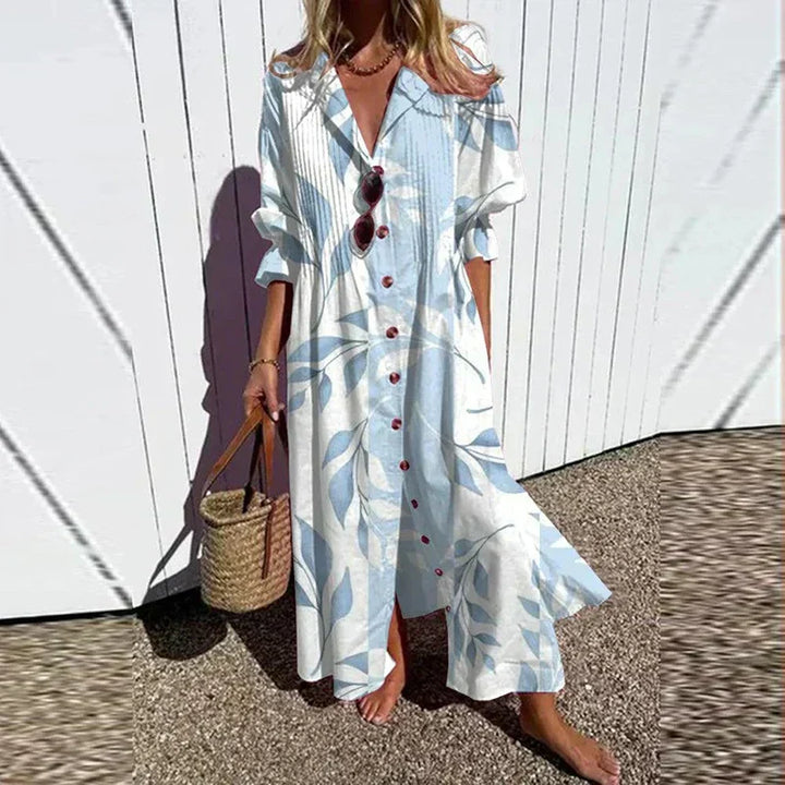 Maisie | Vestito lungo bohemiano che valorizza la silhouette