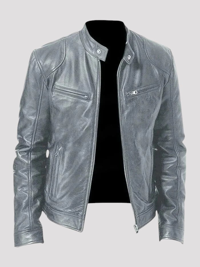 Lazare | Giubbotto in pelle intramontabile per uomo, con stile e carattere