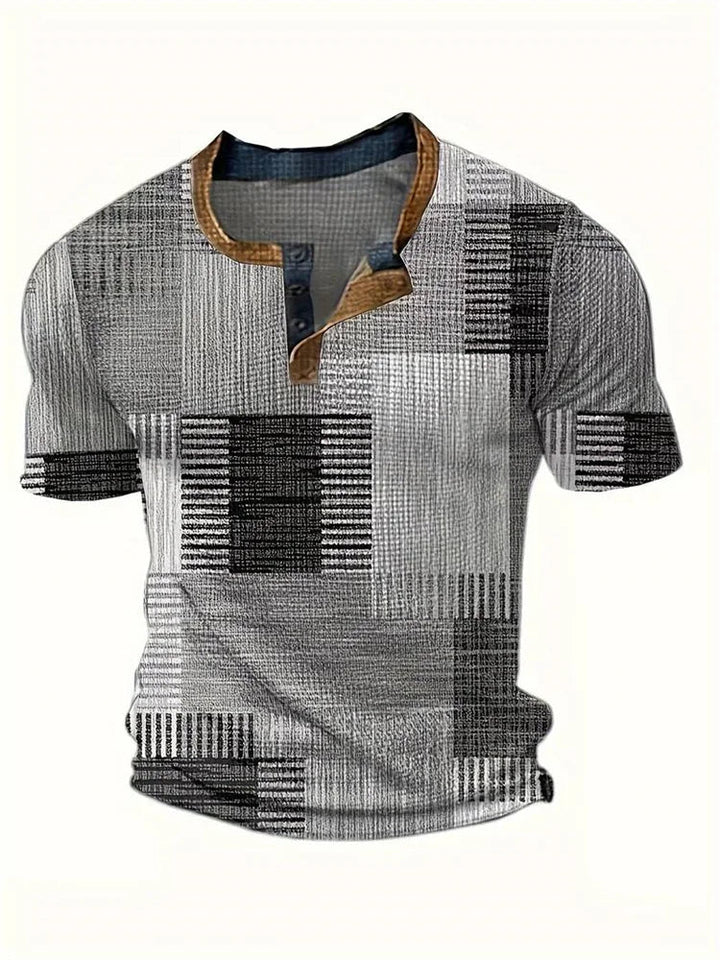 Rodrigo | Camicia patchwork a maniche corte