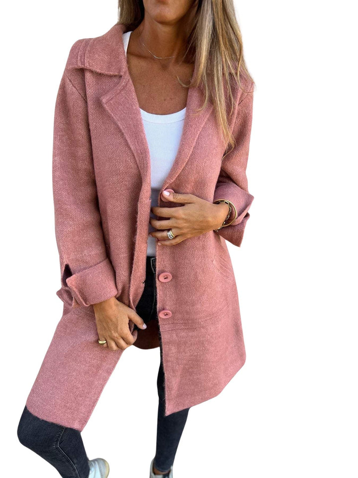 Magdalena | Cappotto lungo casual con revers