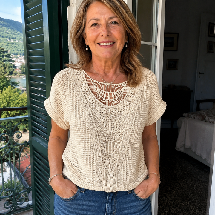 Clara | Top bohémien all'uncinetto