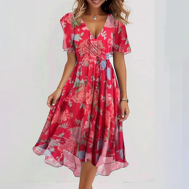 Lina | Abito elegante a maniche corte