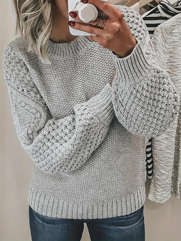 Lucia | Maglione classico in maglia a trecce