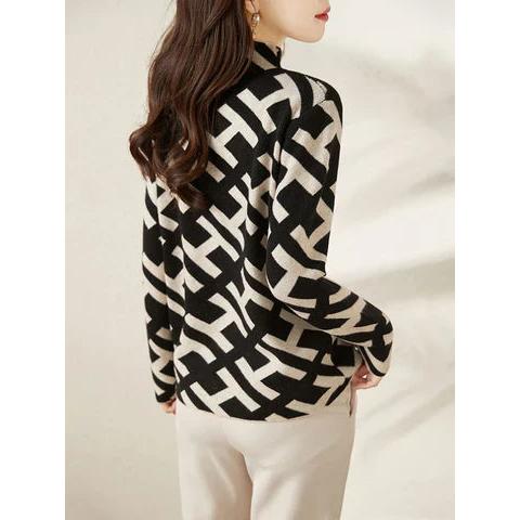 Laura | Maglione geometrico elegante