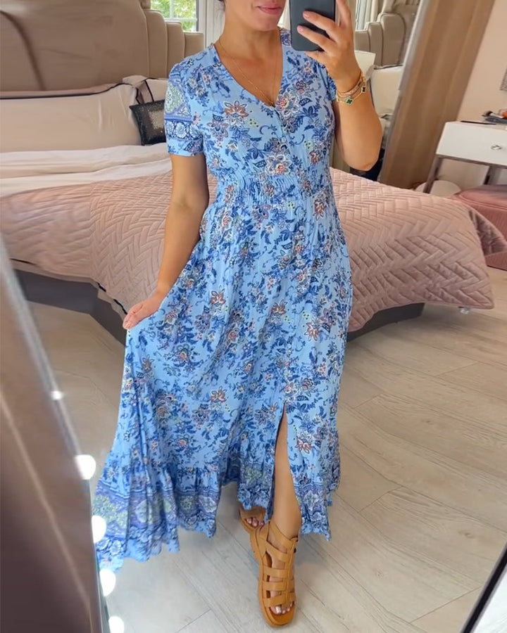 Wibia | Vestito con scollo a V e stampa floreale
