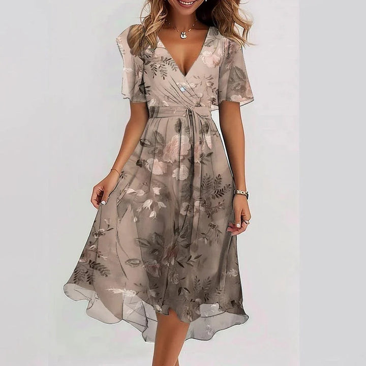Lina | Abito elegante a maniche corte