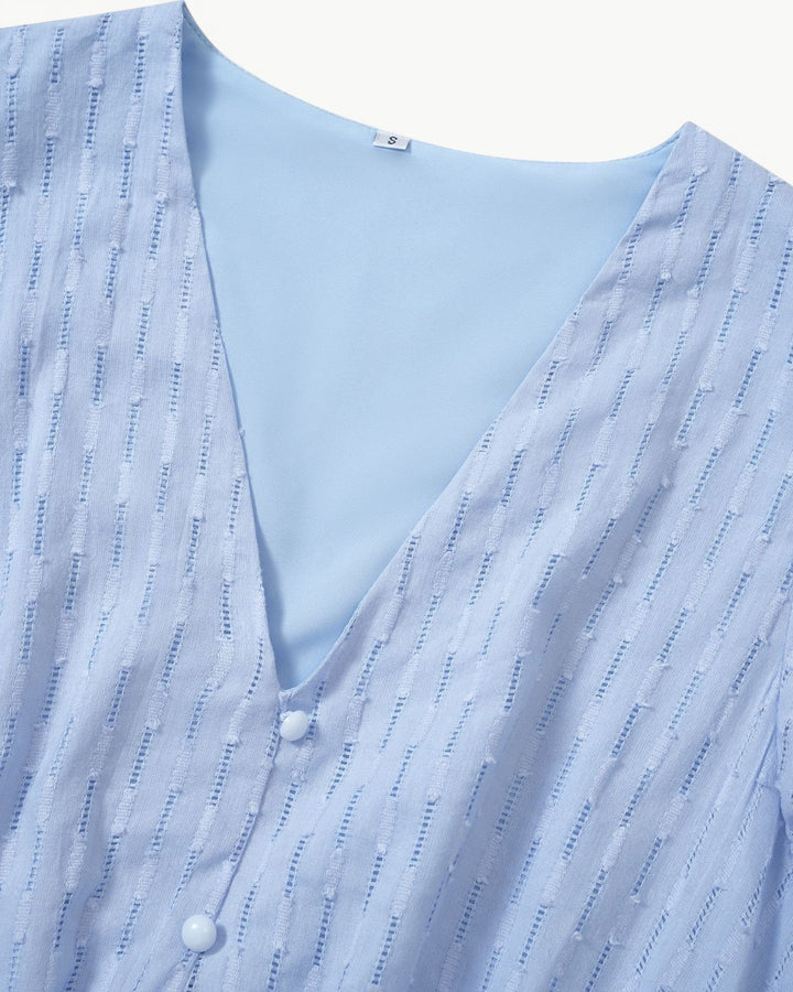 Belicia | Vestito con scollo a V e maniche a volant