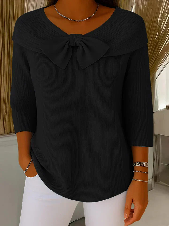 Lirya | Top in maglia elegante con nodo