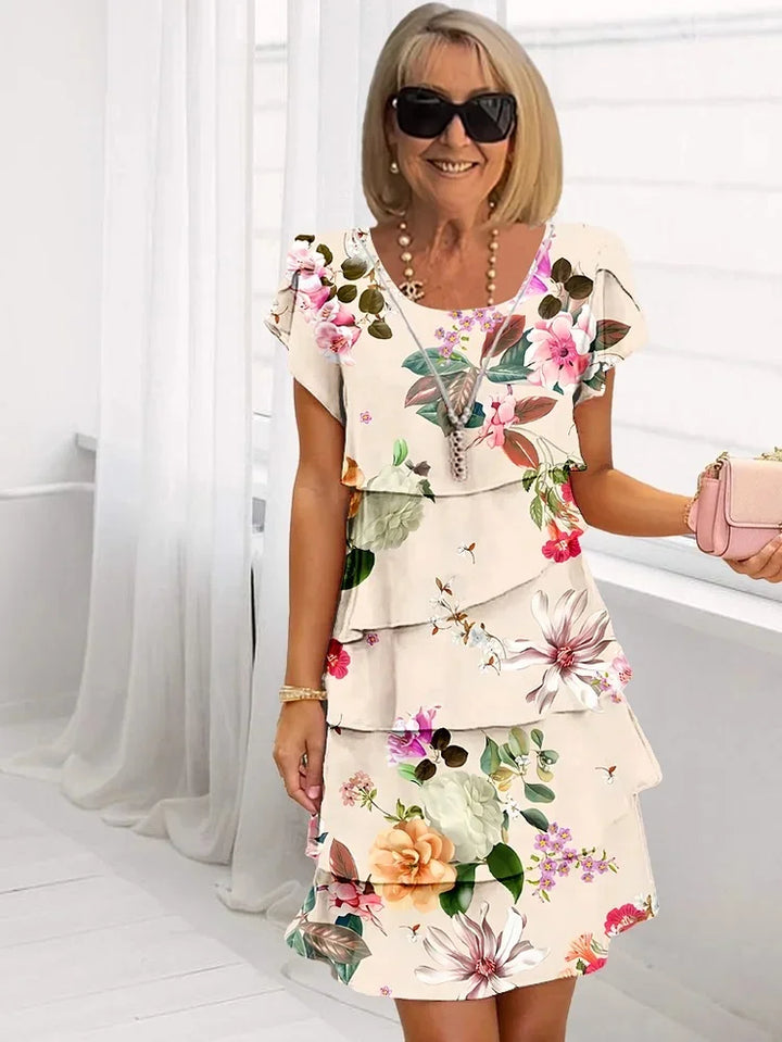 Indira | Abito Maxi Elegante a Fiori