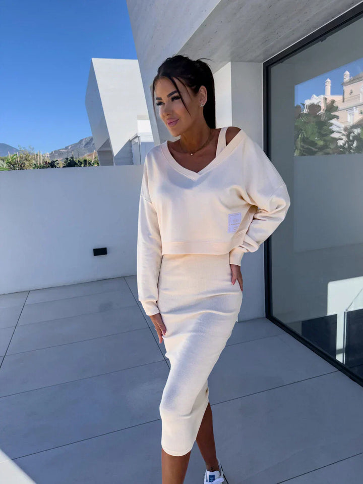 Lana | Set casual di felpa e vestito