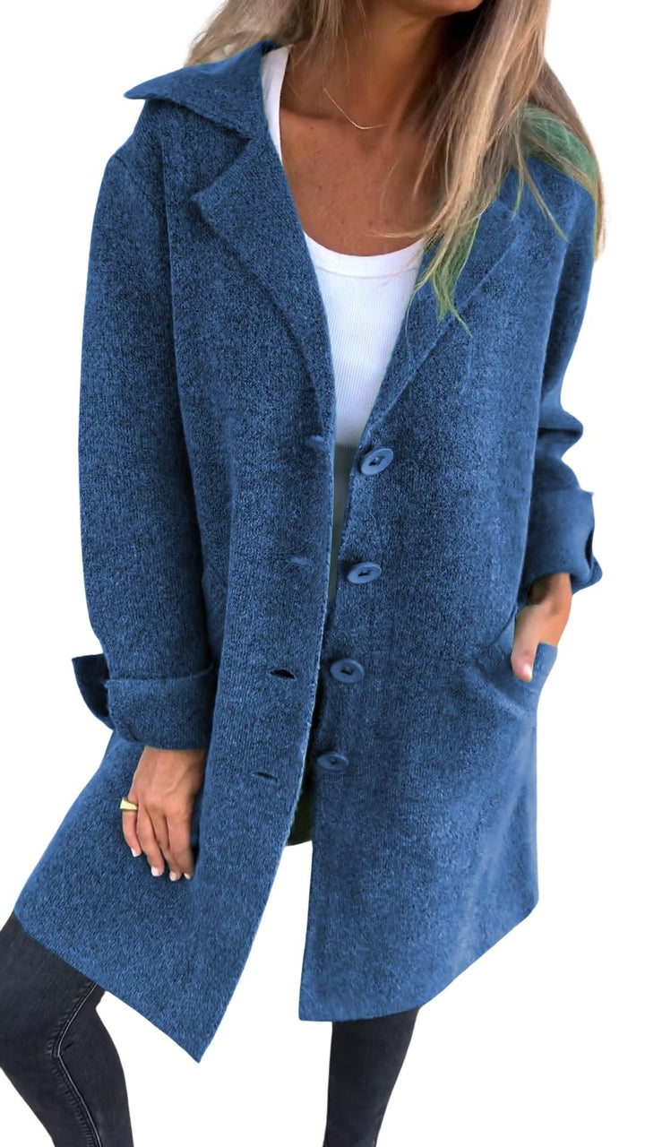 Magdalena | Cappotto lungo casual con revers