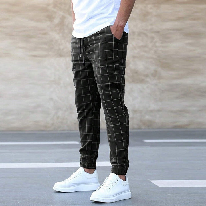 Adriel | Pantaloni jogger a quadri da uomo