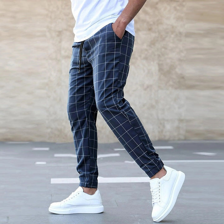 Adriel | Pantaloni jogger a quadri da uomo