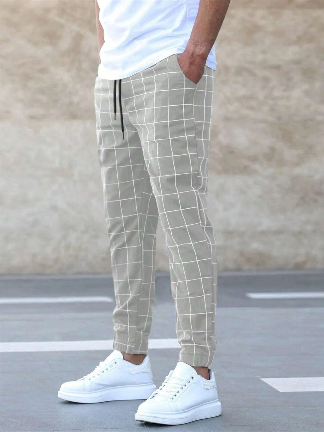 Adriel | Pantaloni jogger a quadri da uomo
