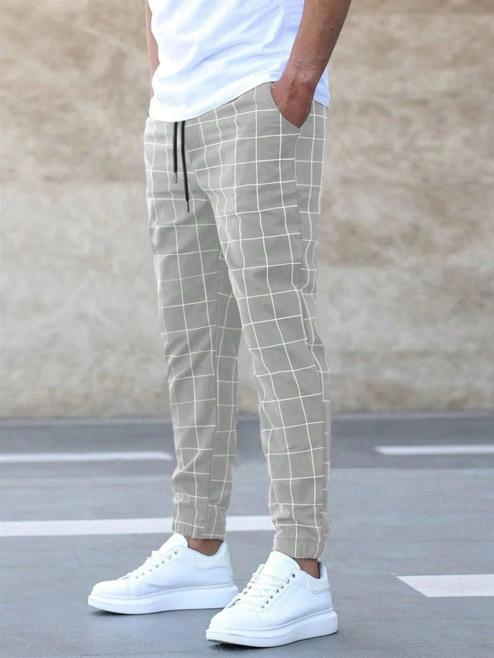 Adriel | Pantaloni jogger a quadri da uomo