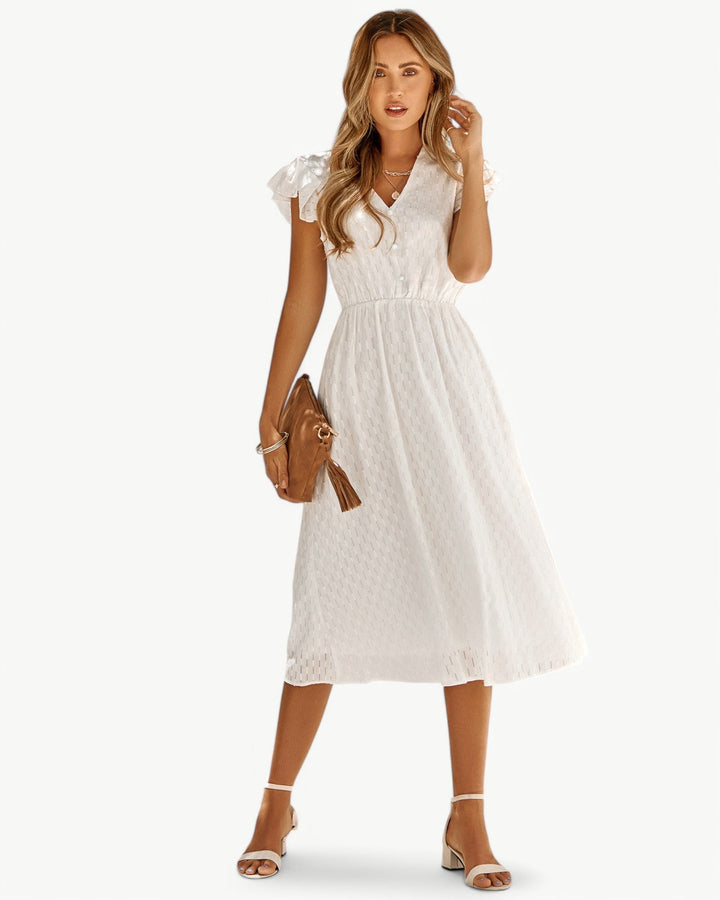 Belicia | Vestito con scollo a V e maniche a volant