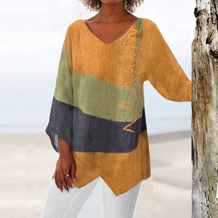 Hélène | Camicetta asimmetrica per donna in stile bohemio
