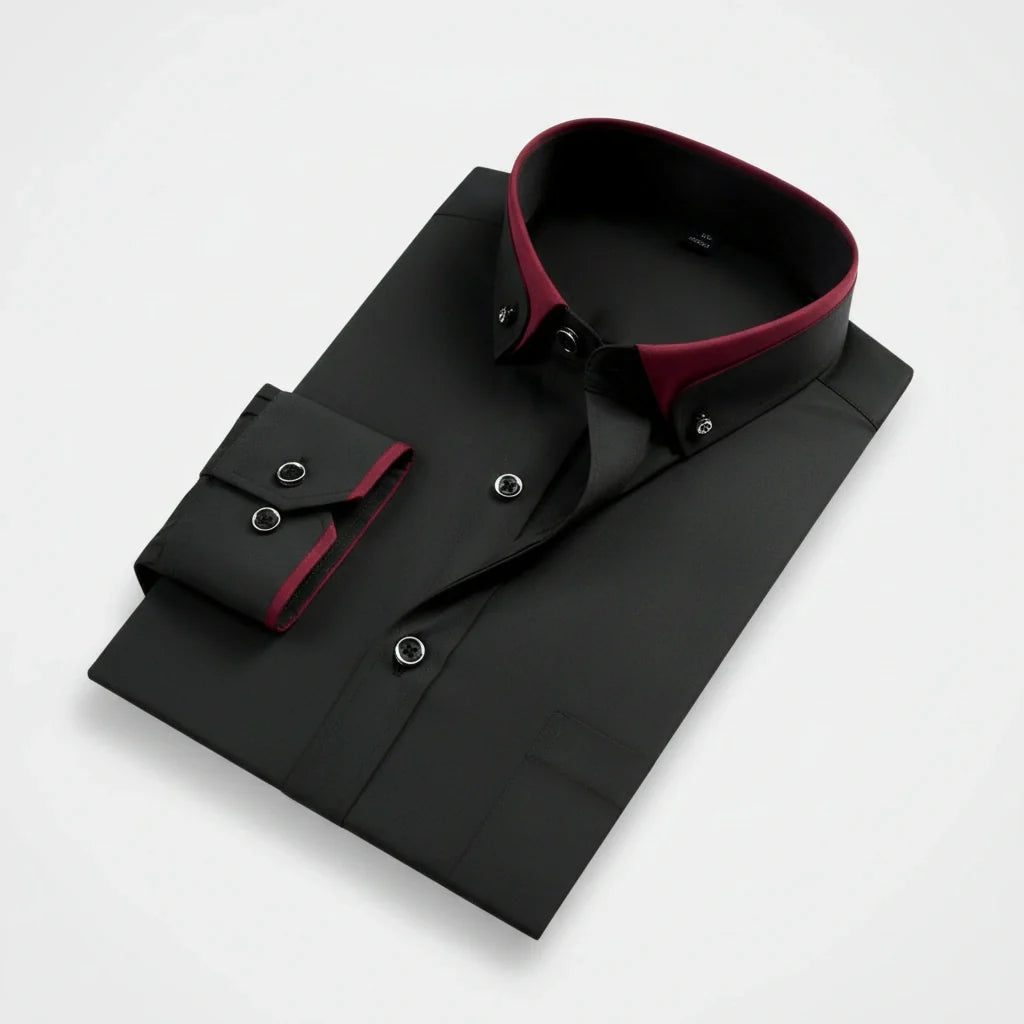 Darian | Camicia Classica con Collo a Contrasto