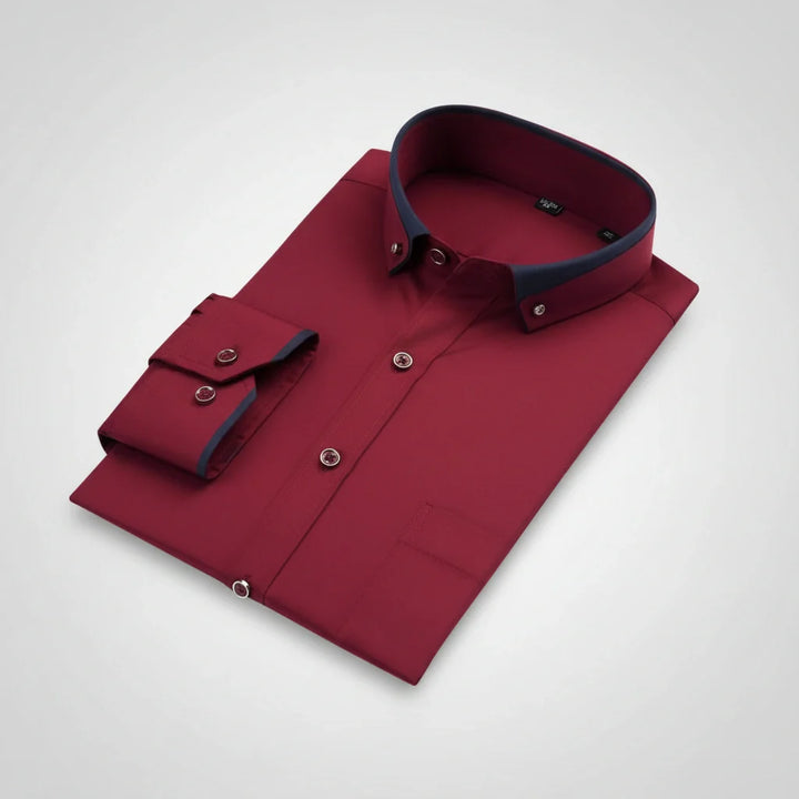 Darian | Camicia Classica con Collo a Contrasto