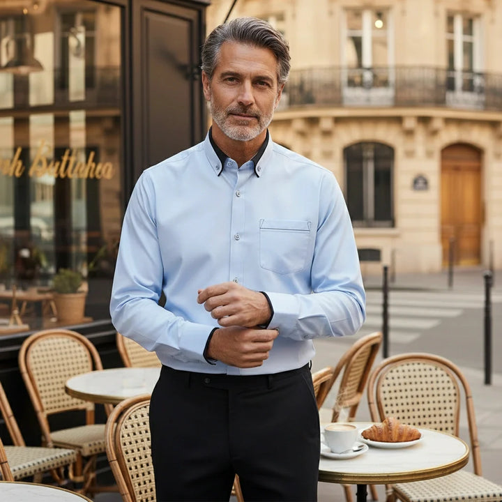 Darian | Camicia Classica con Collo a Contrasto