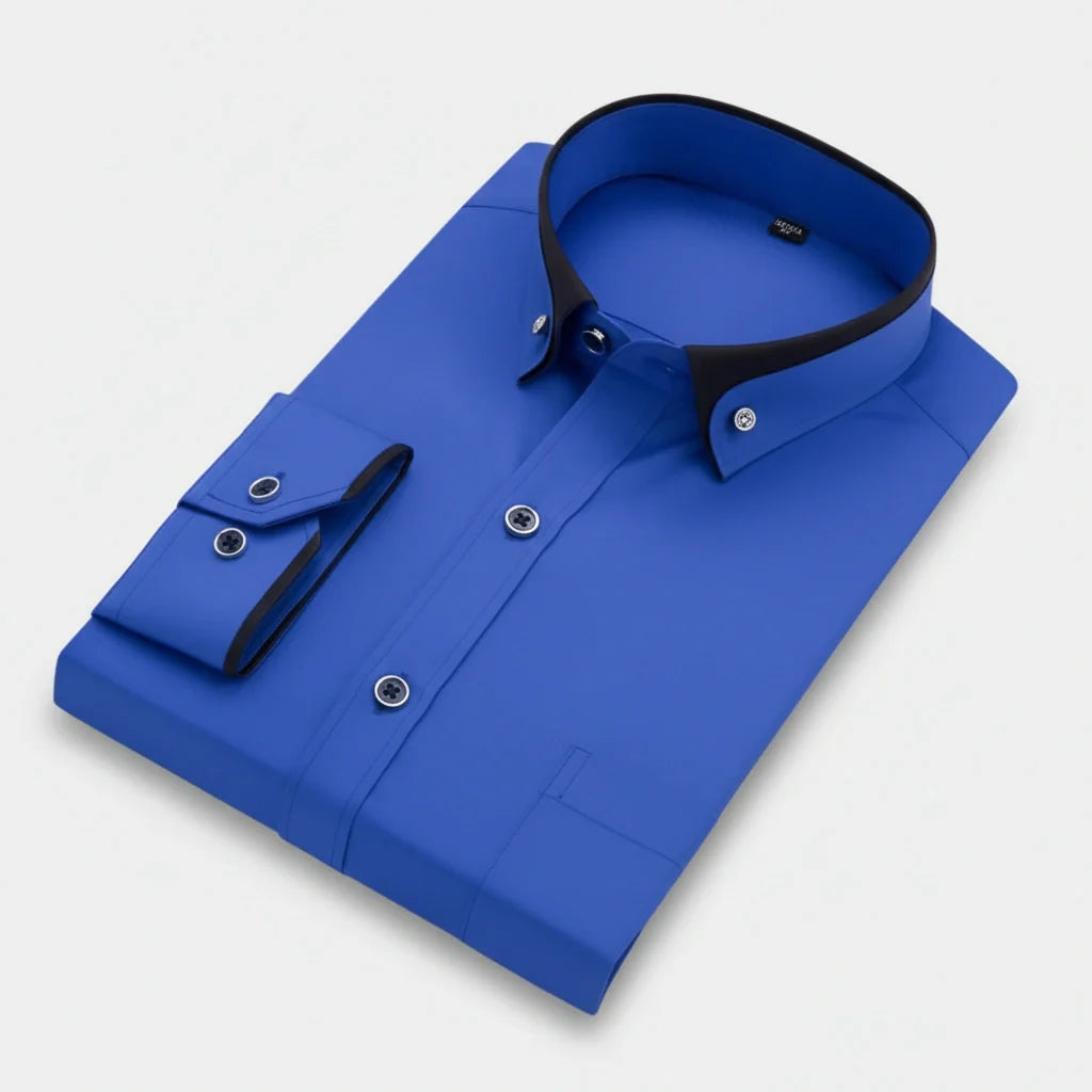 Darian | Camicia Classica con Collo a Contrasto