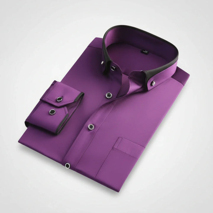 Darian | Camicia Classica con Collo a Contrasto