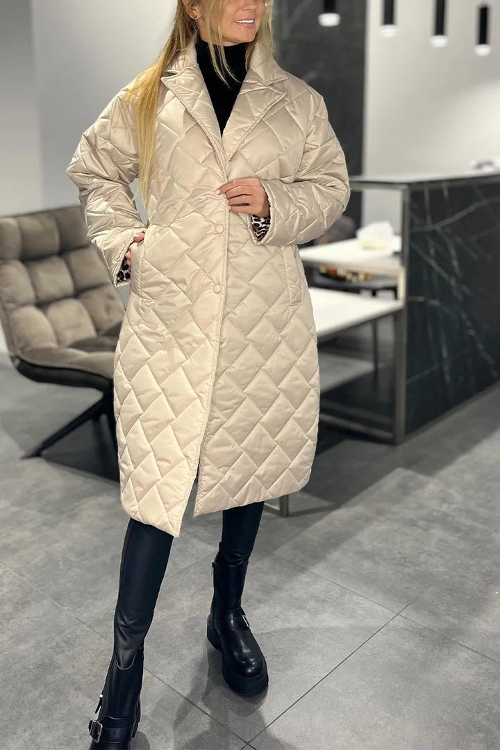 Isolde | Cappotto trapuntato reversibile elegante da donna