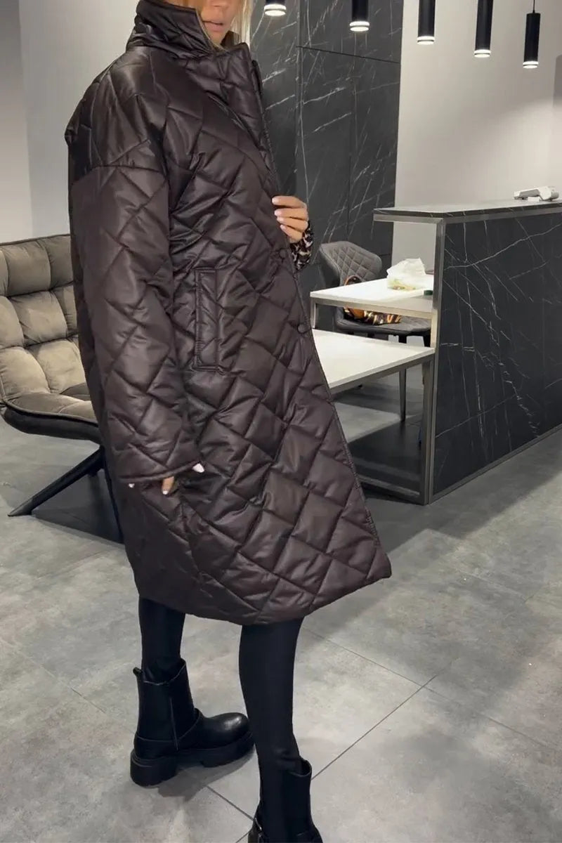 Isolde | Cappotto trapuntato reversibile elegante da donna