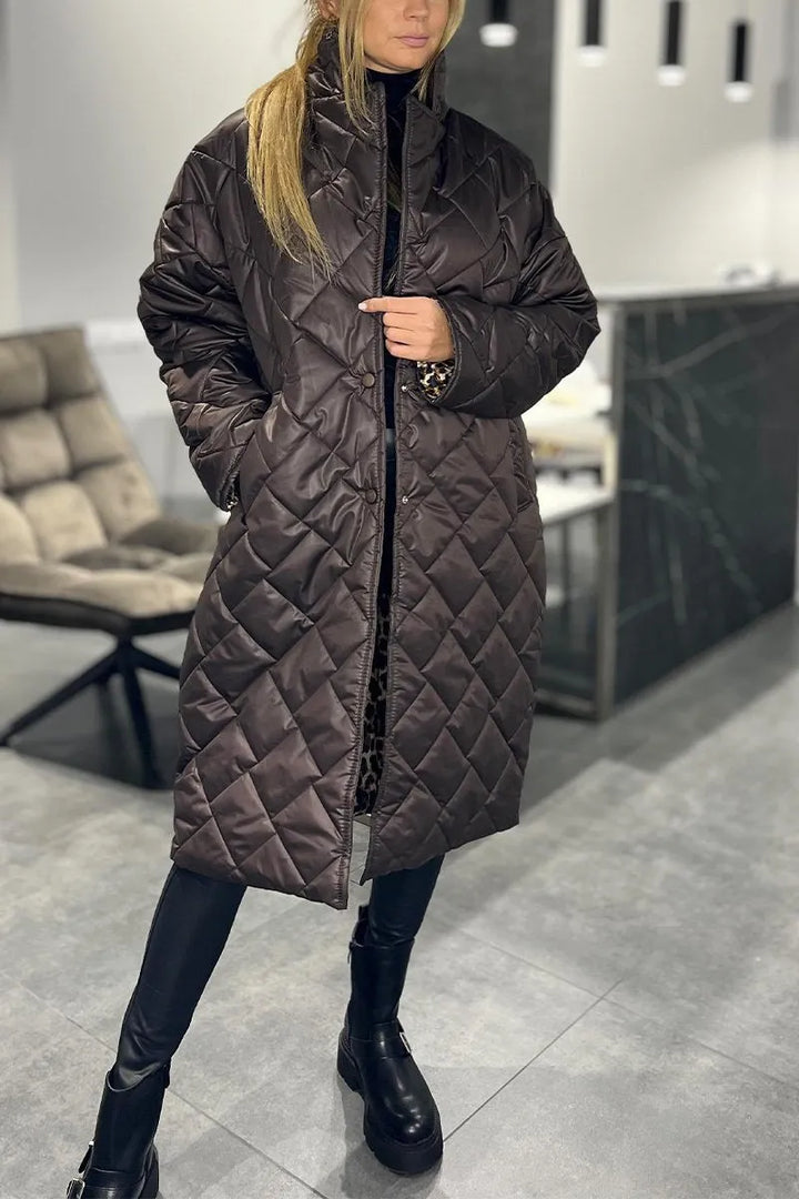 Isolde | Cappotto trapuntato reversibile elegante da donna