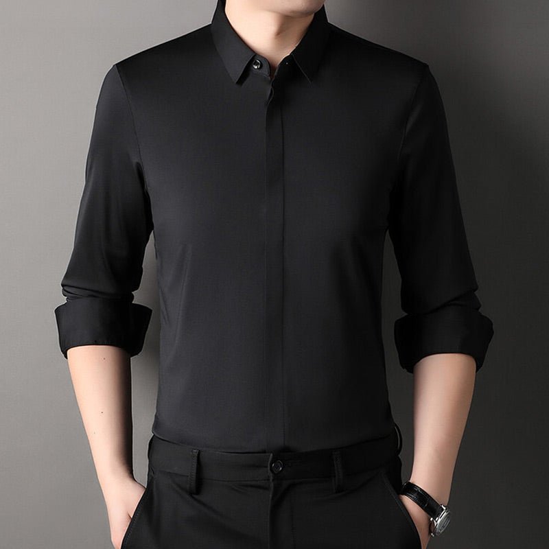 Mitchel | Camicia elasticizzata no-stiro da uomo