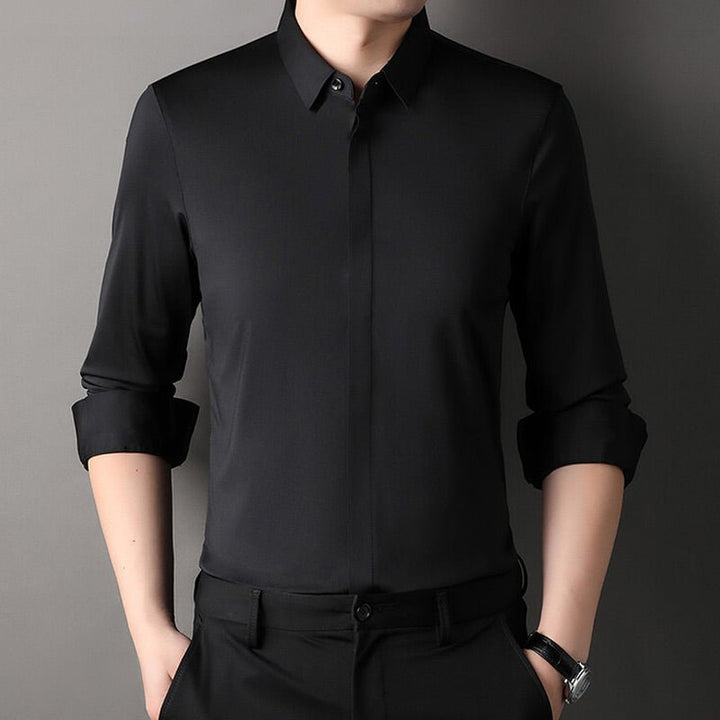 Mitchel | Camicia elasticizzata no-stiro da uomo