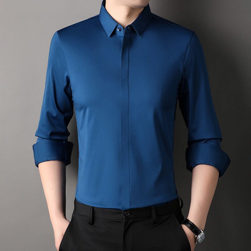 Mitchel | Camicia elasticizzata no-stiro da uomo