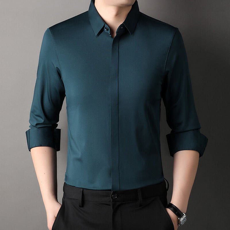 Mitchel | Camicia elasticizzata no-stiro da uomo