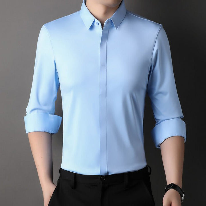 Mitchel | Camicia elasticizzata no-stiro da uomo