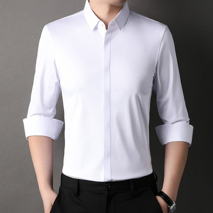 Mitchel | Camicia elasticizzata no-stiro da uomo