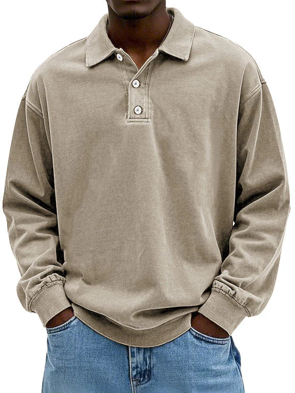 Lioran | Polo casual a maniche lunghe