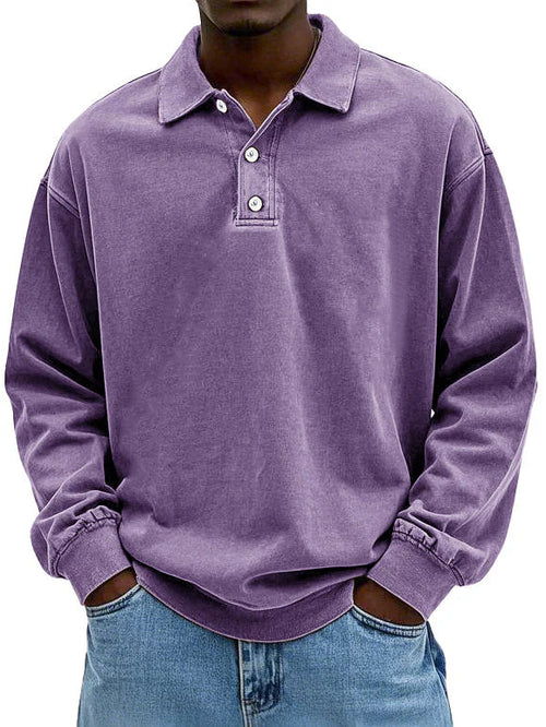 Lioran | Polo casual a maniche lunghe