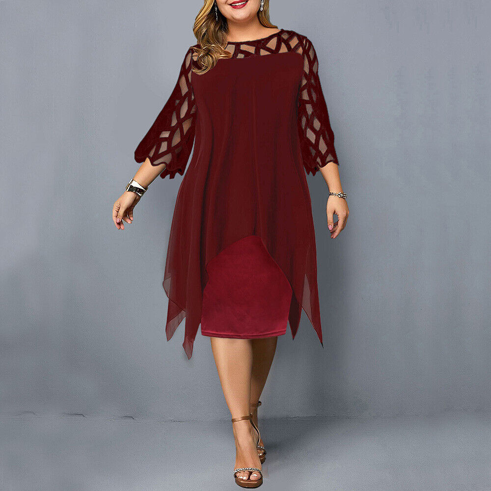 Isabella | Abito midi chic taglia grande per donne moderne