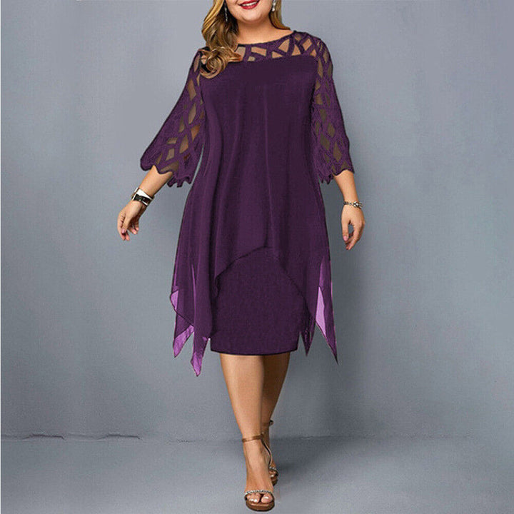 Isabella | Abito midi chic taglia grande per donne moderne