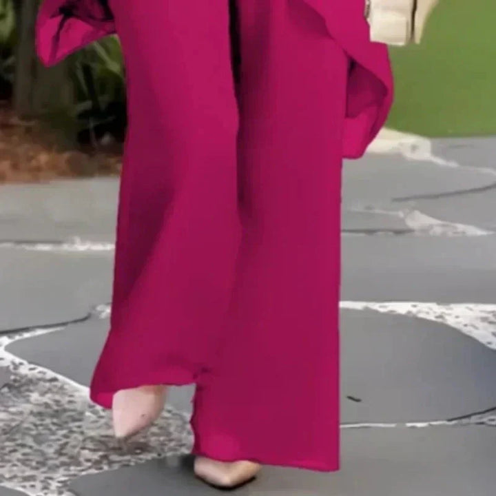 Herlene | Set di top e pantaloni irregolari eleganti