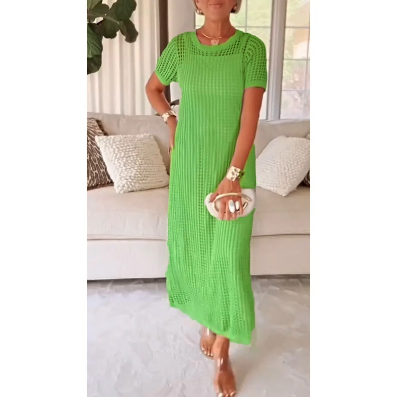 Bethany | Abito lungo maxi con tagli + vestito interno gratuito