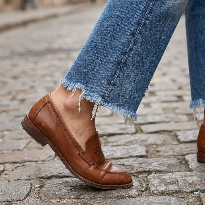Simona | Jeans dritti corti retrò