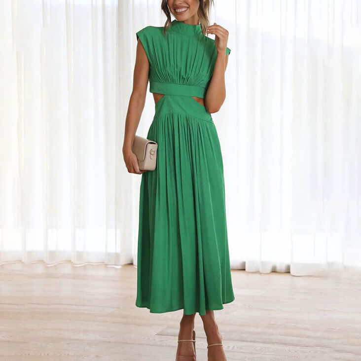 Emilia | Abito elegante a collo alto