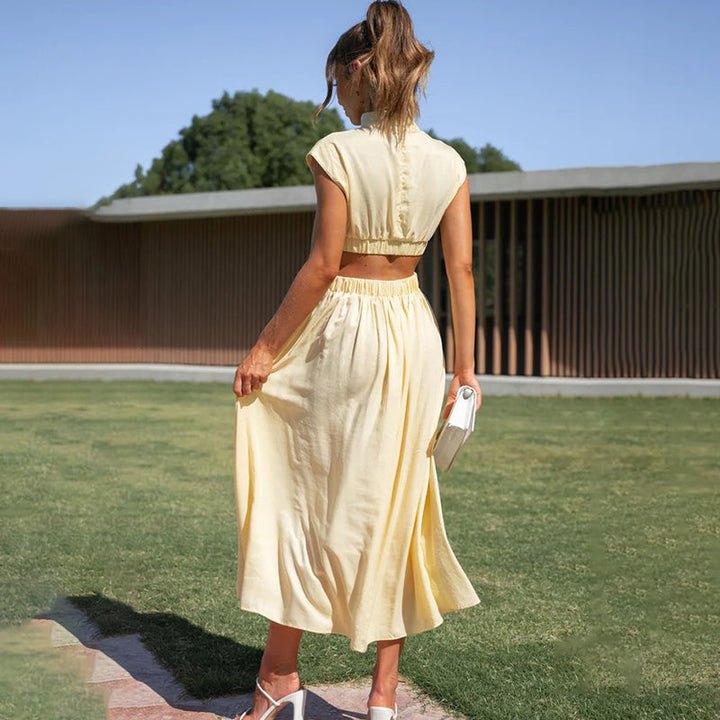 Emilia | Abito elegante a collo alto