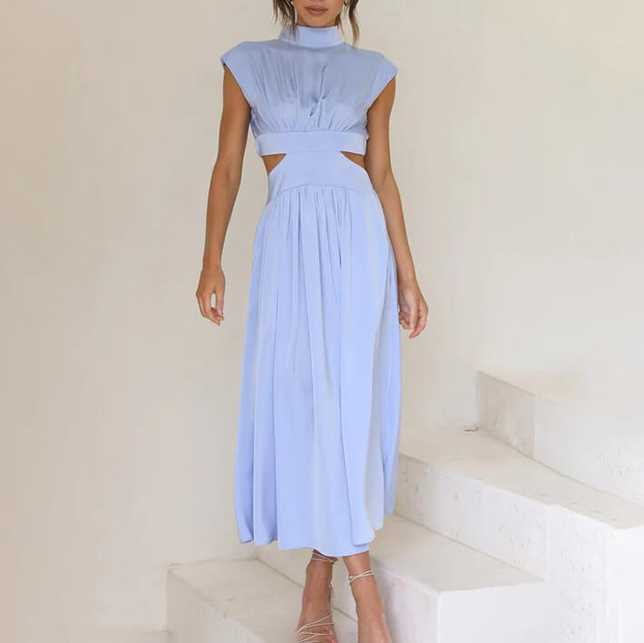 Emilia | Abito elegante a collo alto